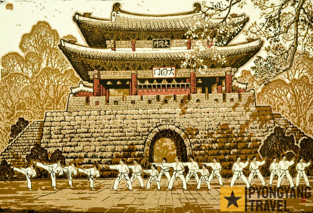 Taekwondo Kämpfer aus Nordkorea