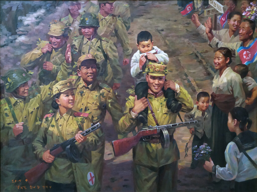 Soldaten auf dem Heimweg